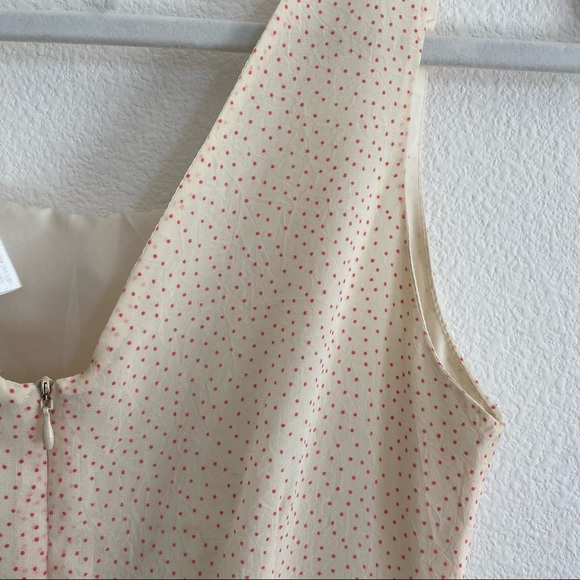 Modcloth Vintage Style Midi Dress - Cream + Light Pink - EUC - Picture 10 of 12